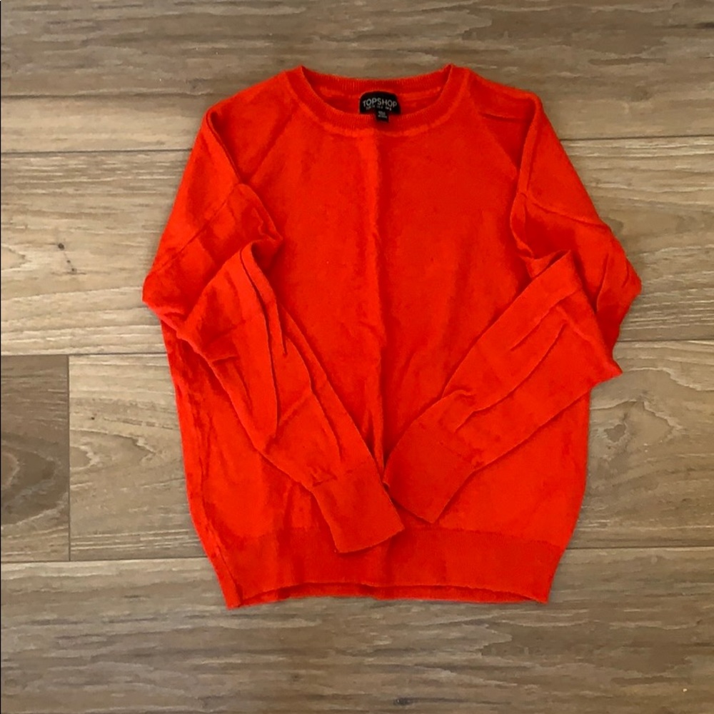 Topshop red sweater